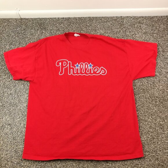 Chase Utley Philadelphia Phillies T-Shirt Jersey Delta Mens XL - Picture 1 of 9